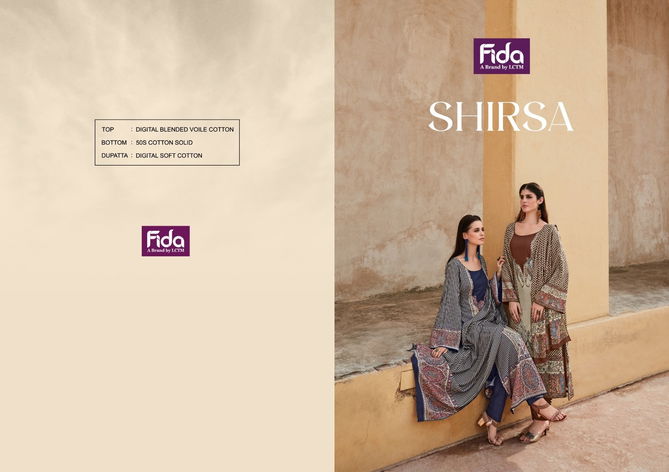 Shirsa By Fida Embroidery Cotton Dress Material Wholesale Market In Surat
